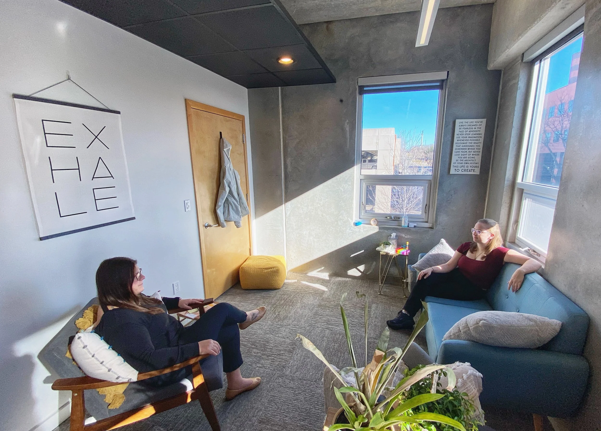 Seva clinicians in a counseling office.